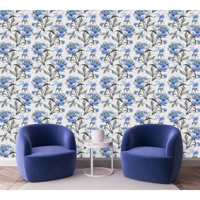 Floral Tile, 2.08' W x 10.42' L