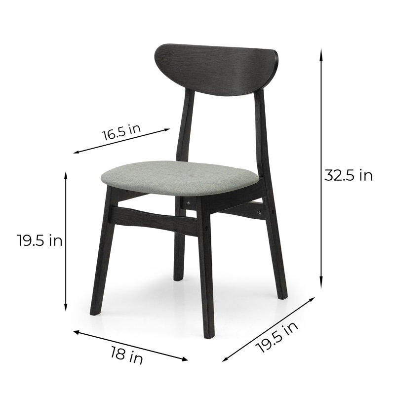Hosmer Fabric Side Chair, Espresso