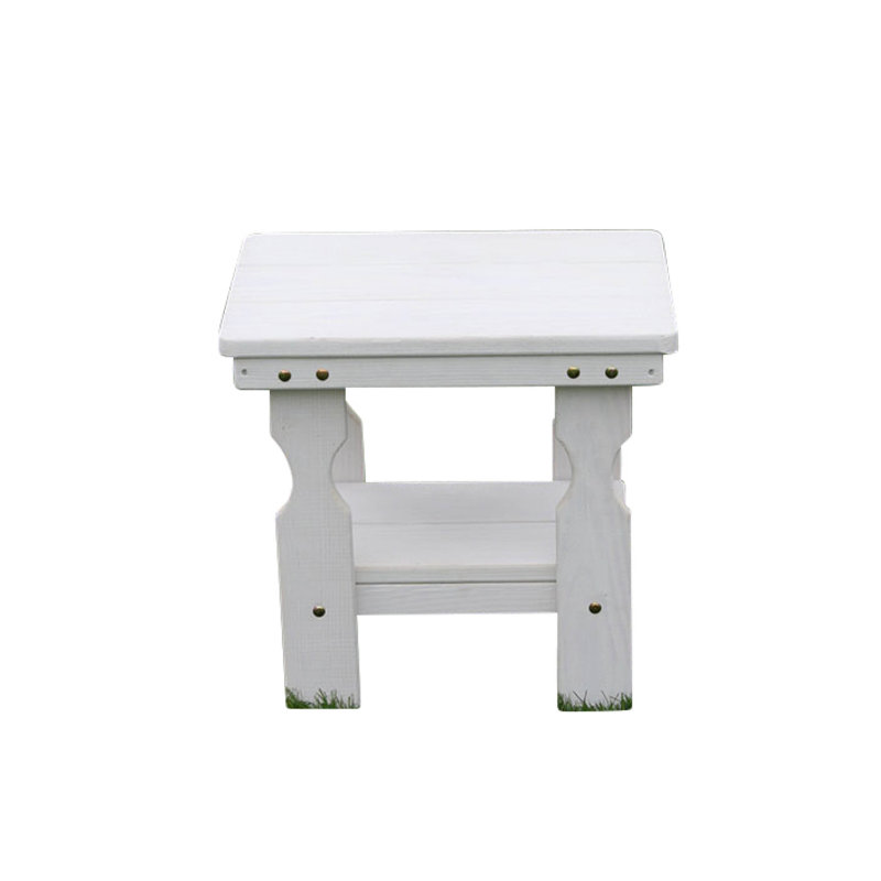 Table d'appoint robuste, Blanc semi-uni