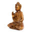 Sabiha en bois serein assis Bouddha Vitarka Mudra statue fait à la main méditation sculpture Figurine Home Decor Accent artisanal moderne oriental-1421762836