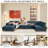 6 - Piece Solid Wood Frame Corduroy Modular Sofa-822271975