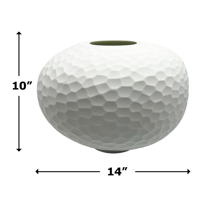 Vase en verre 14 po