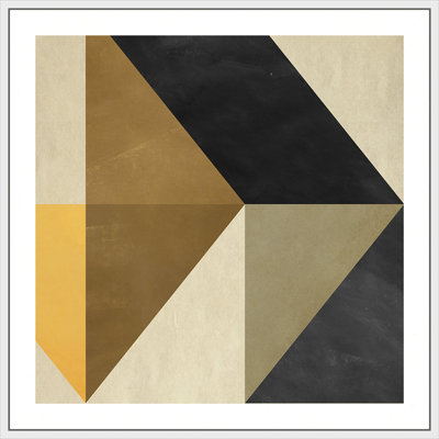 «Geometric Sequence 4» par Artly, peinture sur toile à cadre flottant