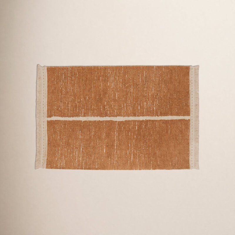 Reversible Washable Rug Duetto Toffee, Rectangle 5'7" x 8'