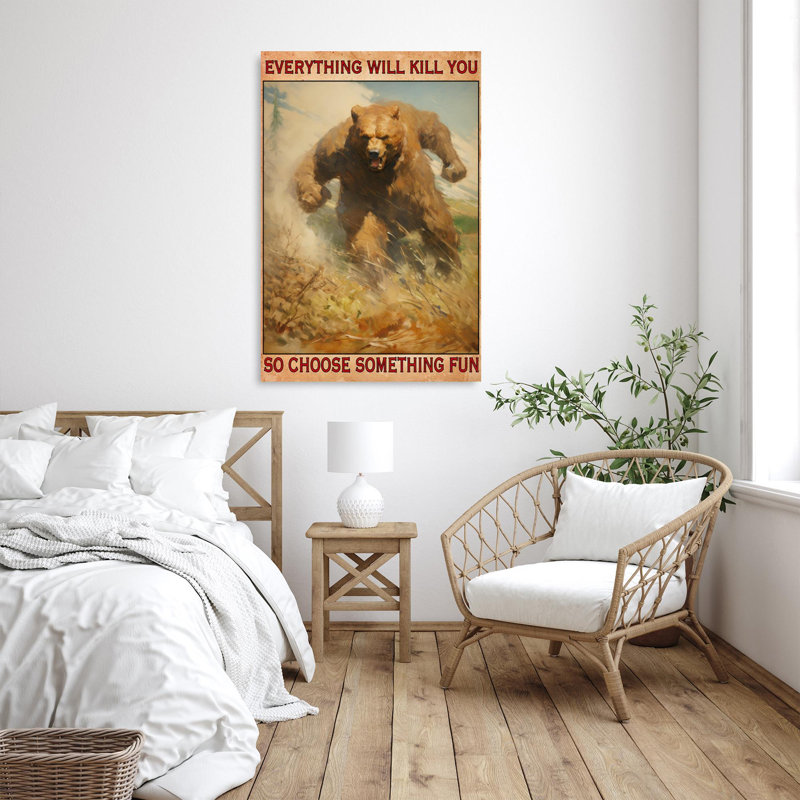 Chasse à l'ours Choisissez quelque chose d'amusant 1, H 36 po x l 24 po x P 1,25 po