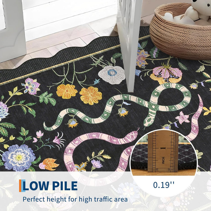 Tapis de couloir de cuisine 2 x 6 - Tapis de ferme doux à poils courts, à poils courts, antidérapant et résistant aux taches