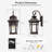 Oil Rubbed Bronze Outdoor Wall Light Dusk to Dawn for Porch Security-2036834324