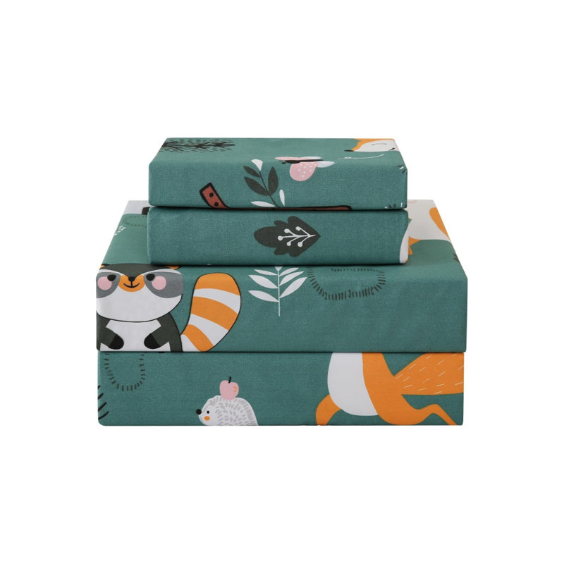 Ensemble de draps 4 pièces Green Forest
