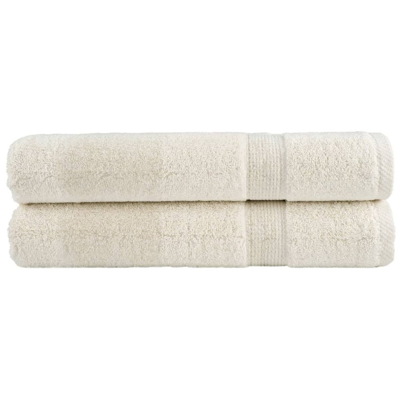 Rhylee 100% Cotton Sauna Towel, Cream, 80 x 200cm