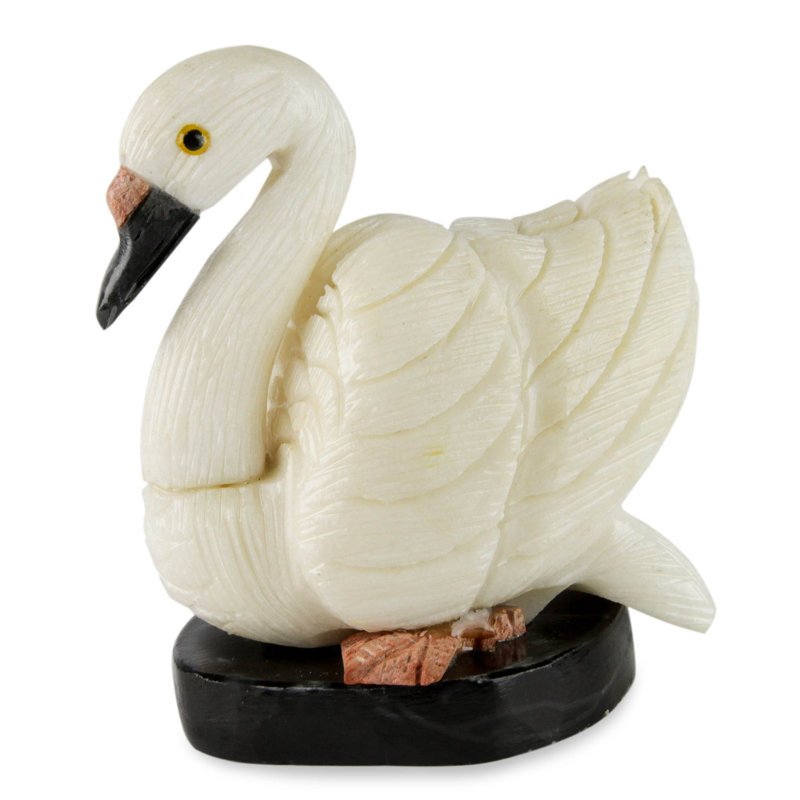 Figurine onyx spirituel swan Devane