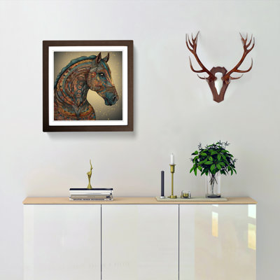 Horse Paisley No.3 - Framed Print
