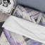 Géométrique - Glacier mauve - Ensemble de housse de couette Modern Farmhouse - Microfibre de polyester-38758087