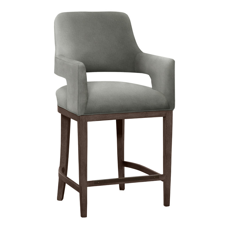 Tabouret de bar et de comptoir Josie, Noisette, Étain 9953, Tabouret de comptoir (siège d'une hauteur de 26,5