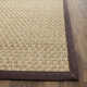 Debroh Natural Fiber Seagrass Solid Color Rug