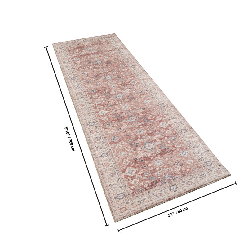 Multi Color Special Design Area Rug, Runner 2'7" x 9'10"