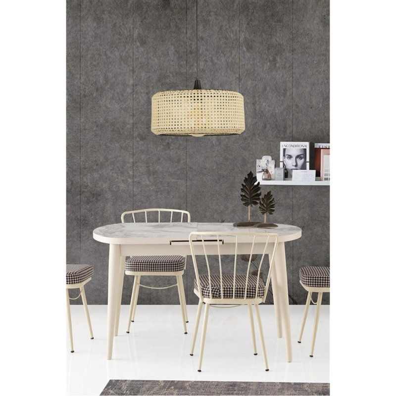 Bernadetta 1 - Light Drum Pendant, Beige