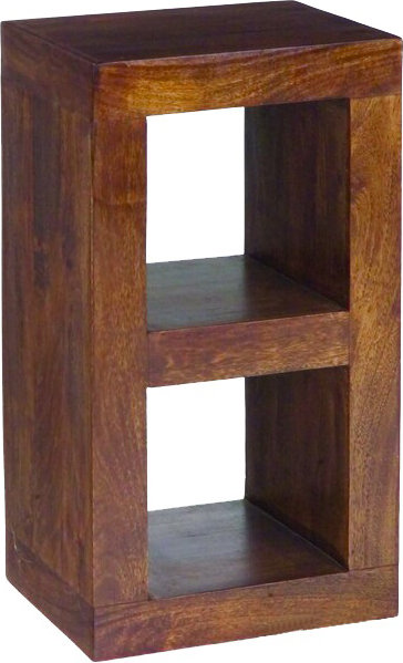 Quinton 81cm H x 44cm W Solid Wood Standard Bookcase, Dark Mango