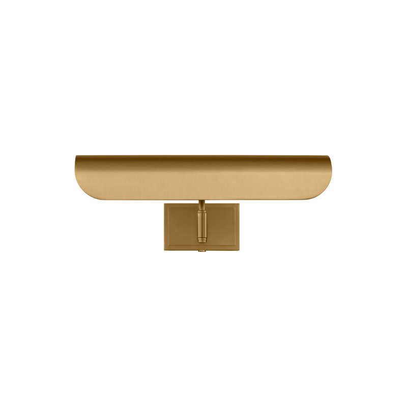 Hull Dimmable Picture Light, 7.75" H x 13" W x 9.13" D, Brushed Brass