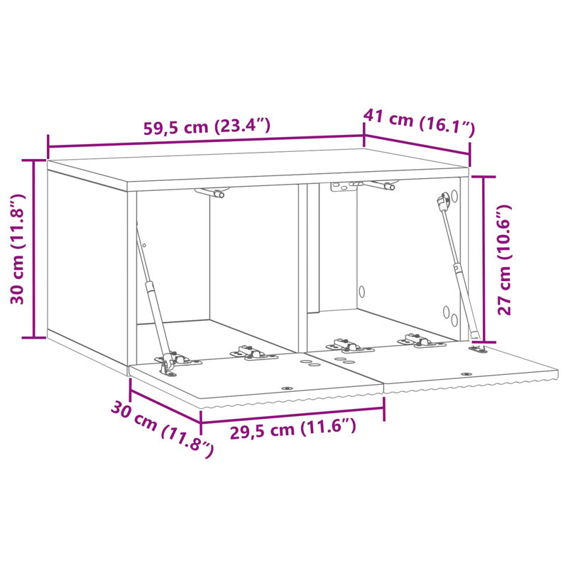Unfinished TV Stand for TVs up to 43" with Fireplace Included, 11.81cm H x 23.43cm L x 16.14cm W
