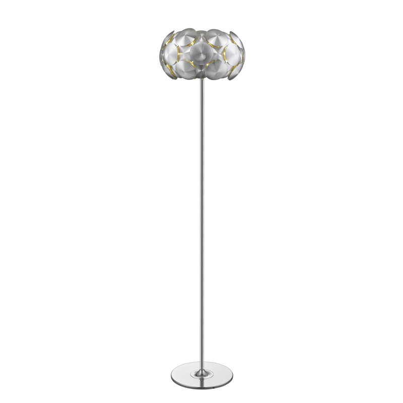 Chonie 157cm Chrome Traditional Floor & Table Lamp Set