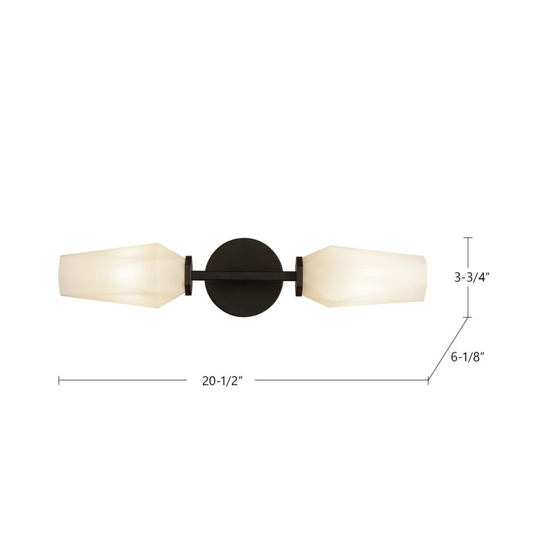 Krysta 2 - Light Vanity Light, Brushed Gold