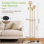 62 " Brushed Tray Table Floor Lamp