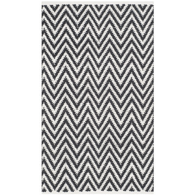 Haqeem Hand Woven Cotton Chevron Rug