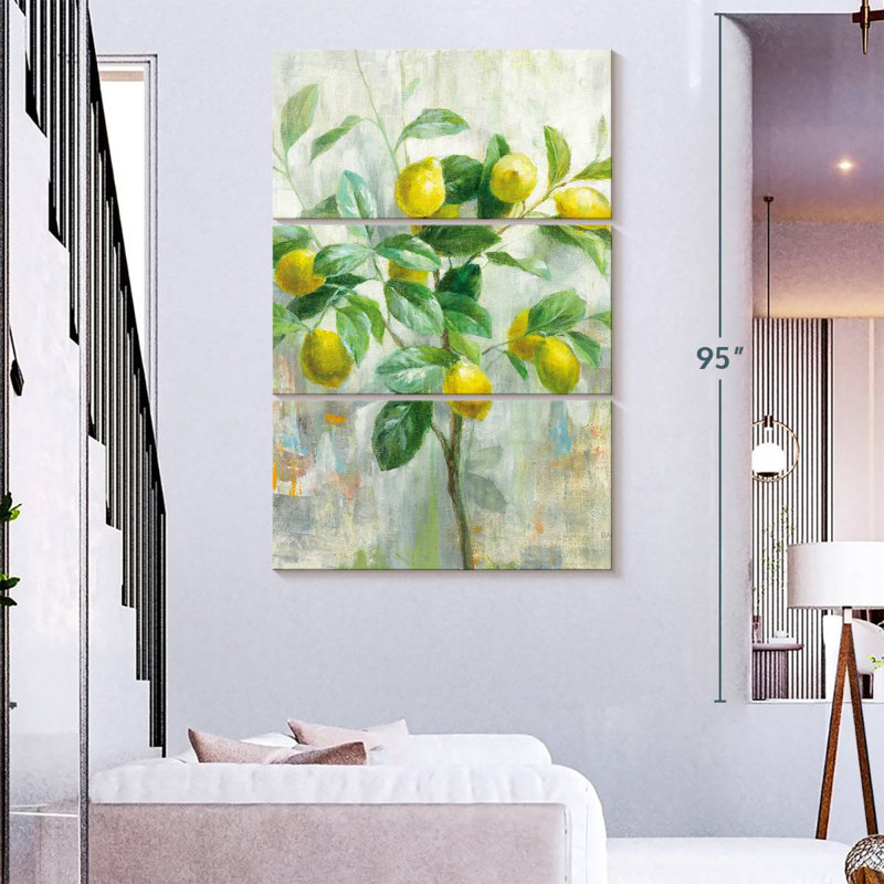 Harnek citron branche, H 57 po x l 36 po