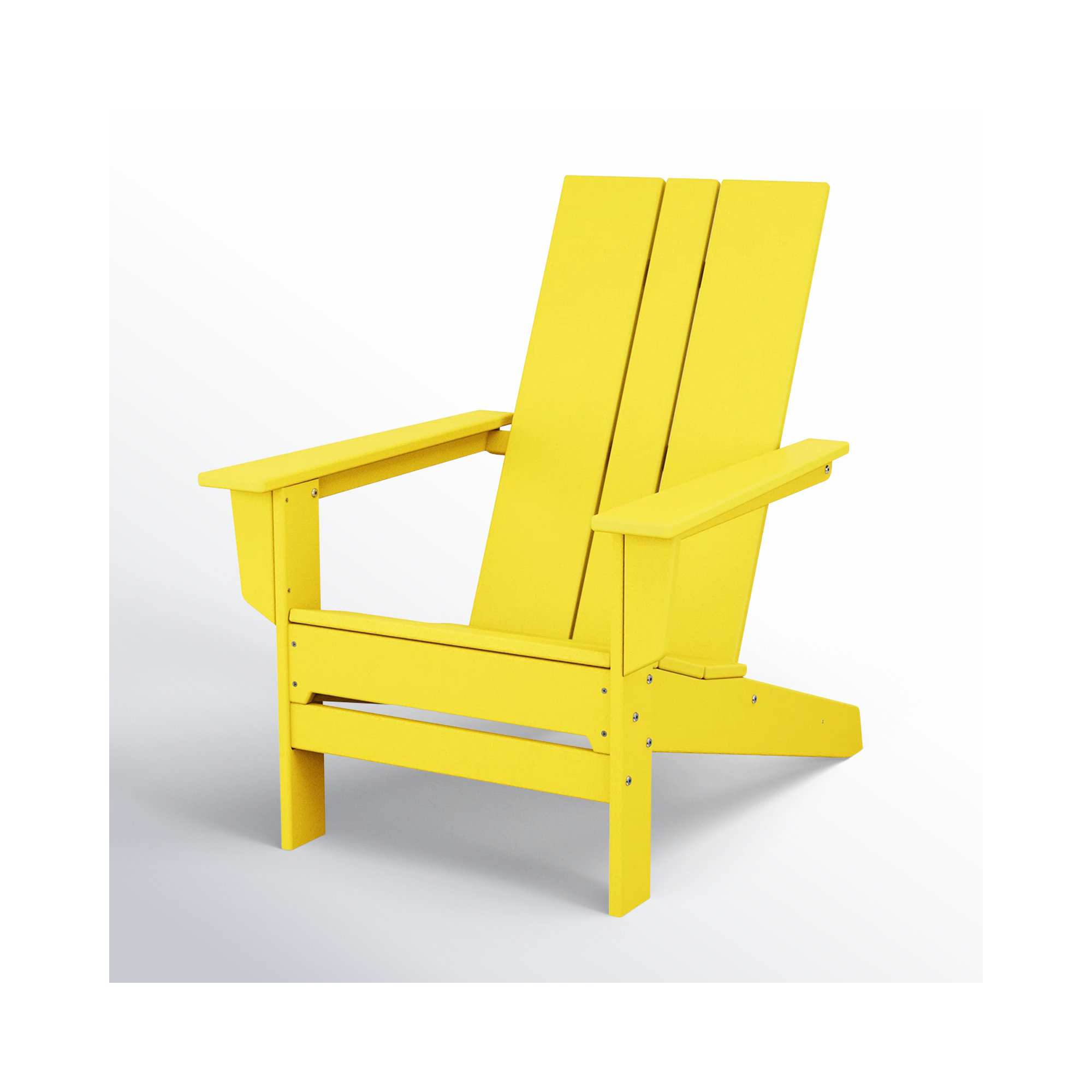 POLYWOOD x AllModern Plastic Adirondack Chair, Lemon