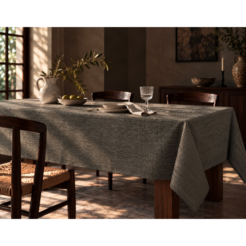  Nappe Joselyn, L 95 po x l 55 po, Gris foncé