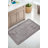 Non-Slip Bathmat, Grey, 23.6 x 39.4 Inches | 100% Polypropylene, 10 mm Total Thickness, 1300 g/m² | Machine Washable at 30°F, Vacuum Friendly | Perfect for Bathroom Safety & Comfort, Durable Design-1457494033