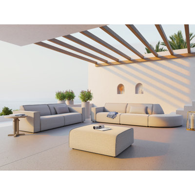 Calme Jardin Upholstered Outdoor Ottoman