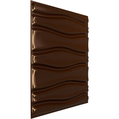19 5/8"W x 19 5/8"H Arlington EnduraWall Decorative 3D Wall Panel, Universal Aged Metallic (Covers 2.67 Sq. Ft.)