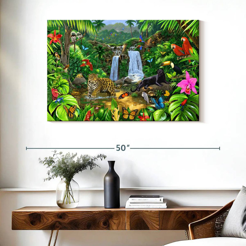 Brampt Rainforest Harmony I, 26" H x 39" W