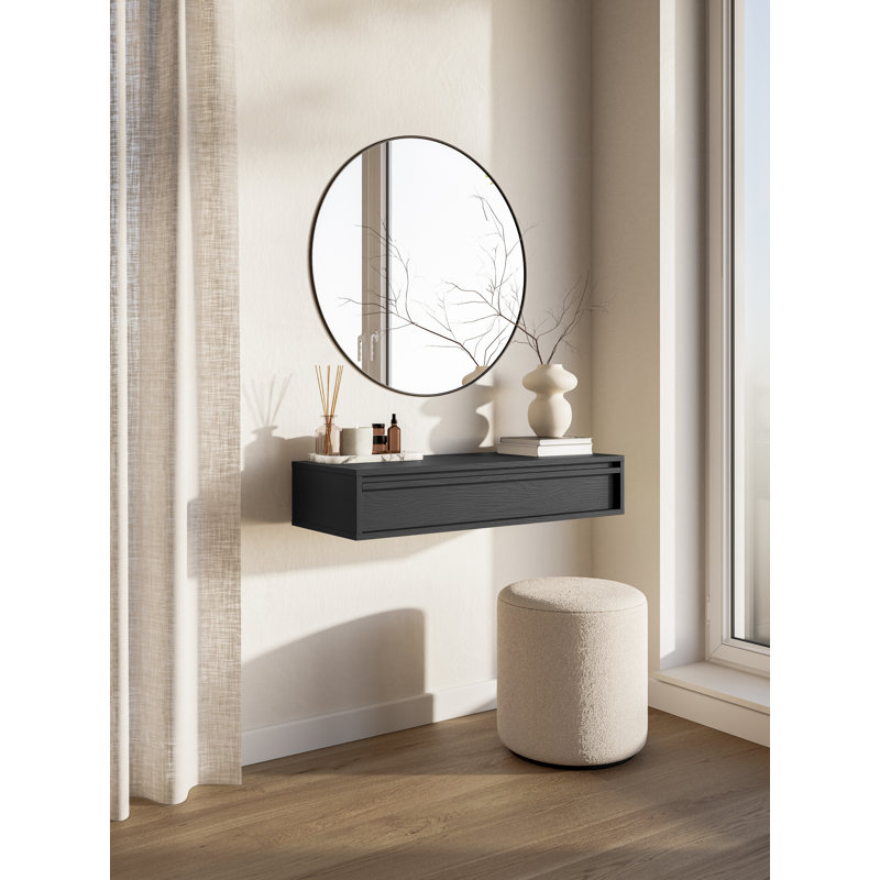 Akhi 90cm Console Table, Black