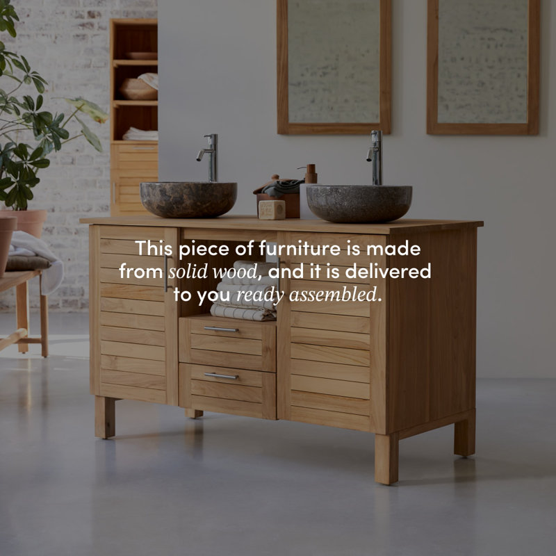 Soho 49.21'' W Double Bathroom Vanity Base