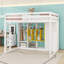 Lit mezzanine avec garde-robe, tablettes et armoire-948970015-948970012