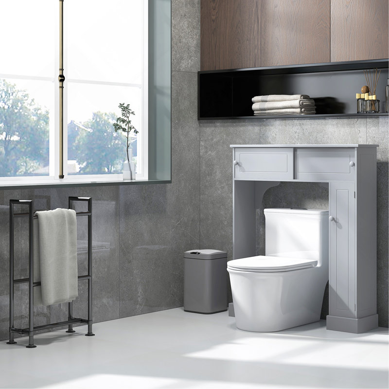 Over the Toilet Storage Cabinet w/ Adjustable Shelves, Toilet Rack