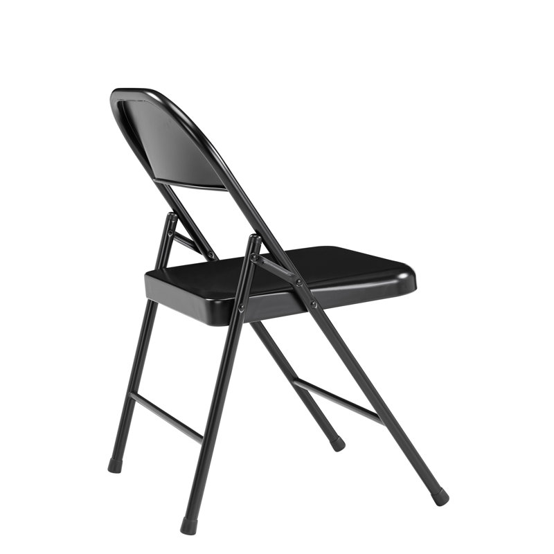 Steel Stackable Folding Chair Folding Chair Set (Set of 8)