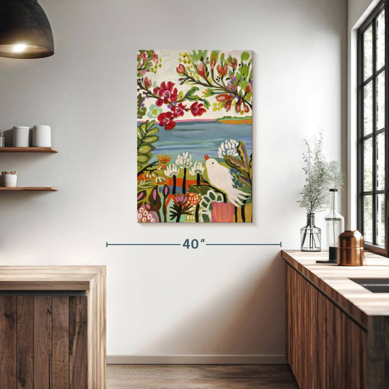 Brampt Birds In The Garden II, 39" H x 26" W