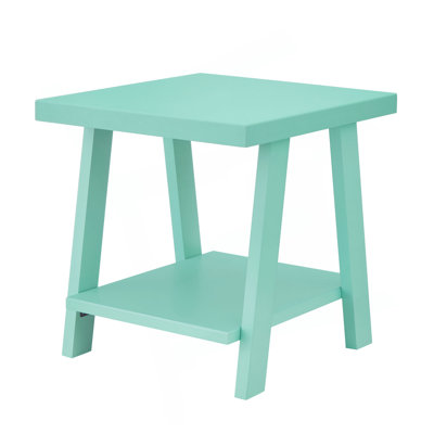 Athens Contemporary Wood Shelf End Table