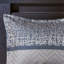 Ensemble d'édredon 7 pièces jacquard bleu marine