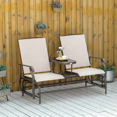 Chamond Metal Outdoor Bench