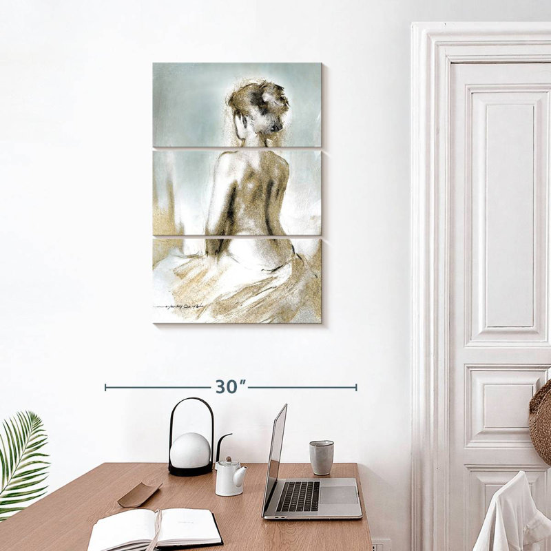 Leisha Figure In Golden Light II, 32" H x 20" W