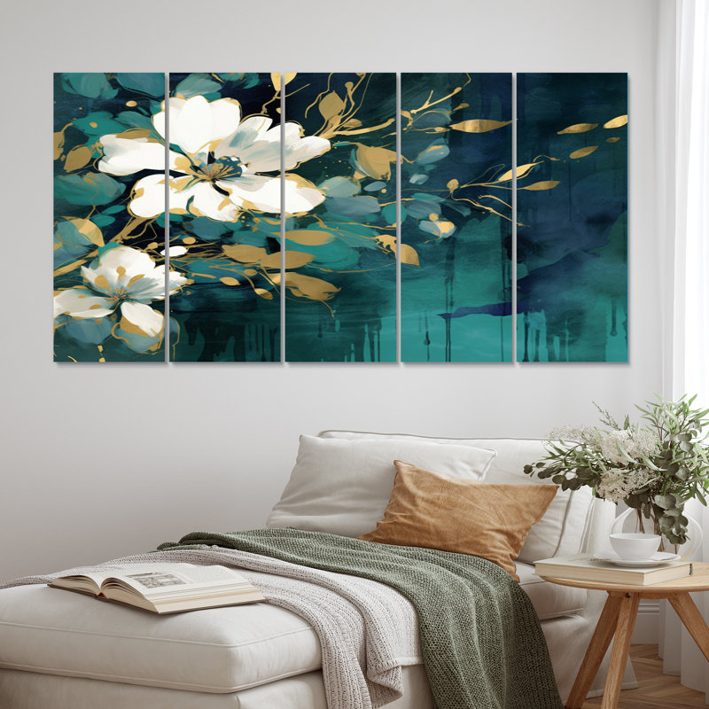 Glam Plants & Flowers Wall Decor on Metal