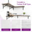 Ensemble de 2 tablettes flottantes kaboon, 10 x 36, eucalyptus-2006012989-1985077094
