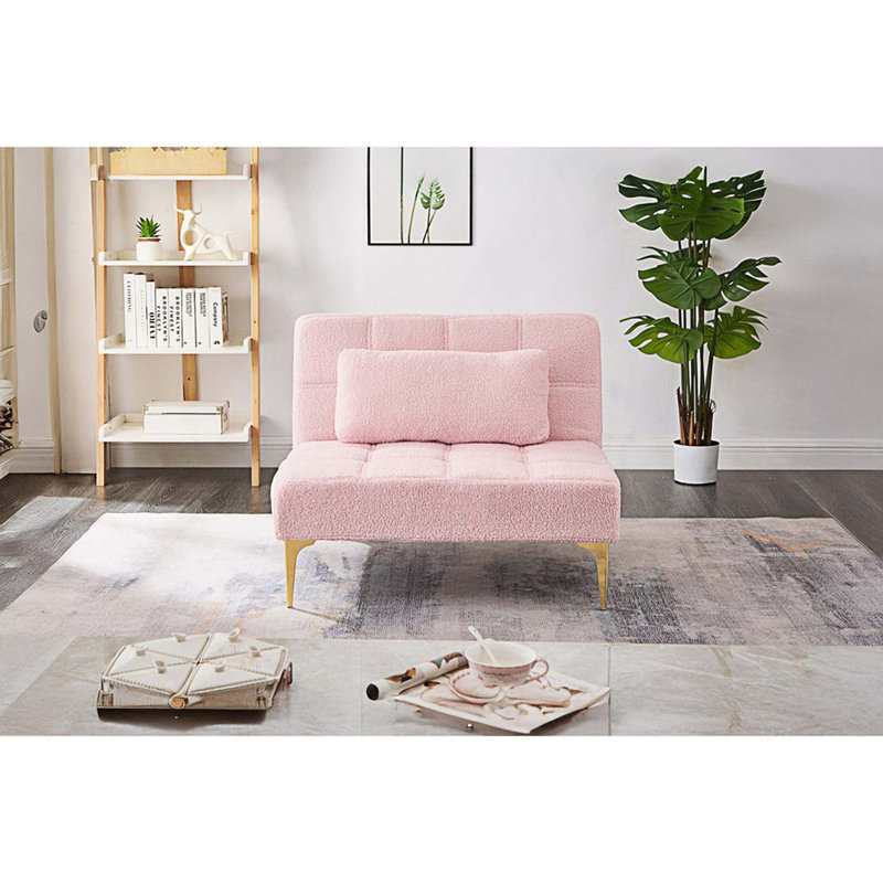  Canapé-lit convertible simple, petit fauteuil, Ourson rose