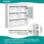 Pharmacie 32 "avec miroir et rangement caché-639458498