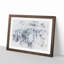 Moody New York City Skyline - Framed Print-56891133-56891136