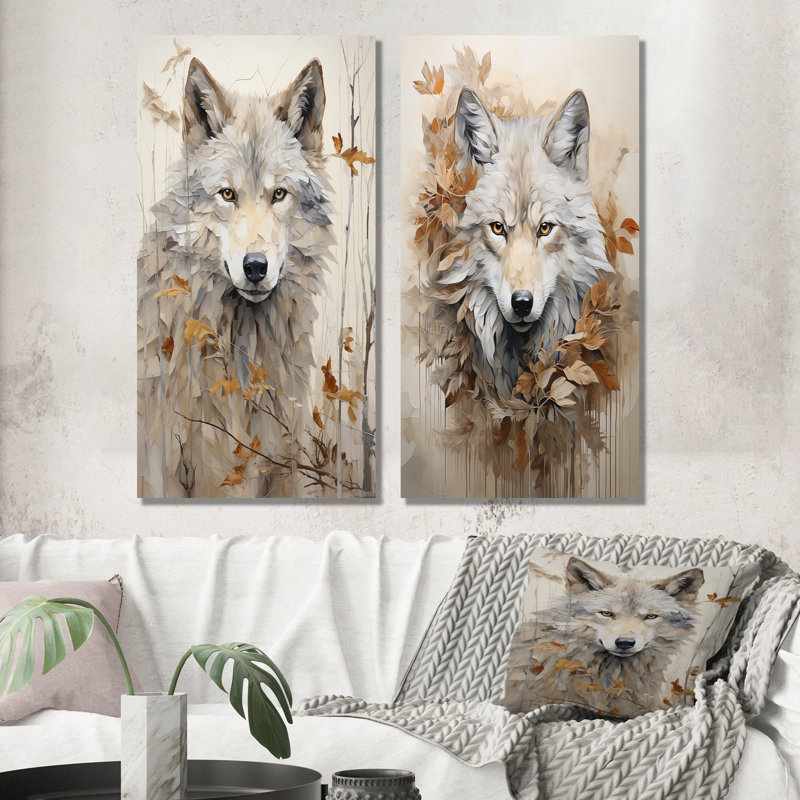 Ensemble de salon Minimalisme beige loup, H 32 po x l 32 po